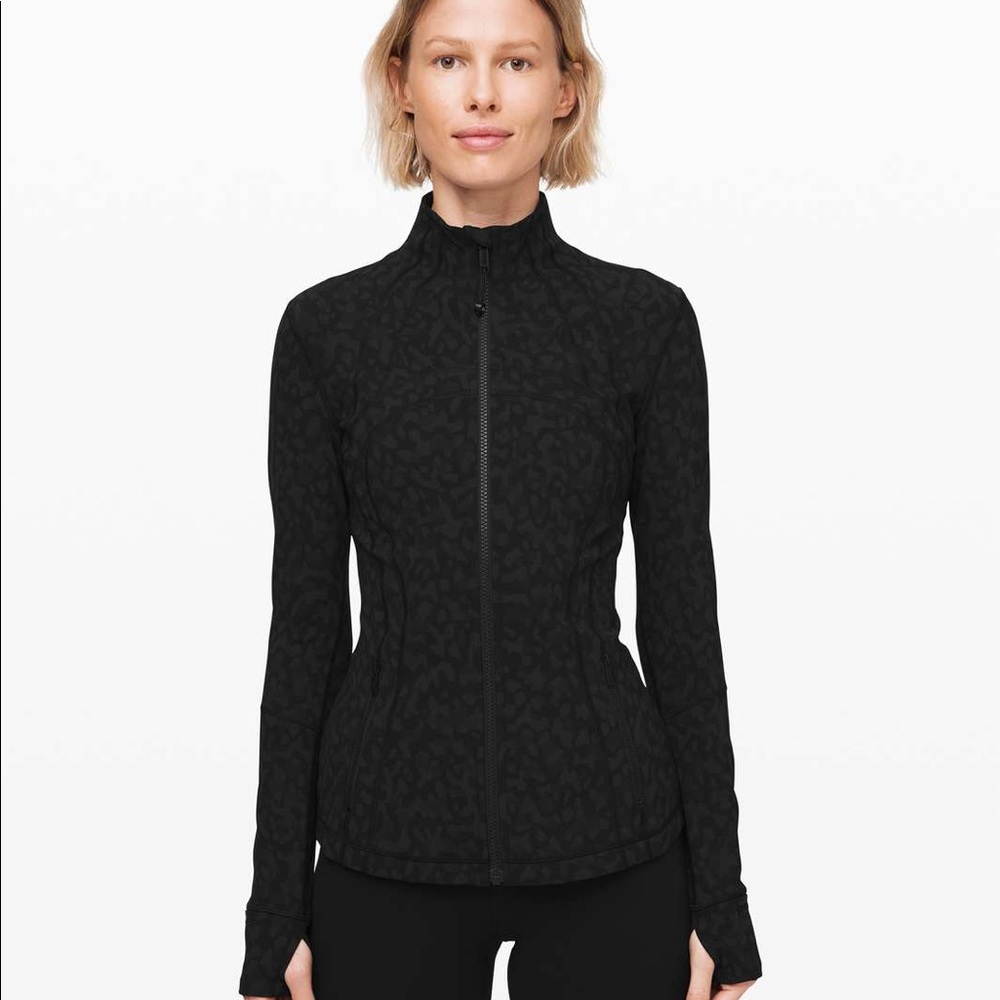Lululemon Define Jacket size 8, deep coal multi